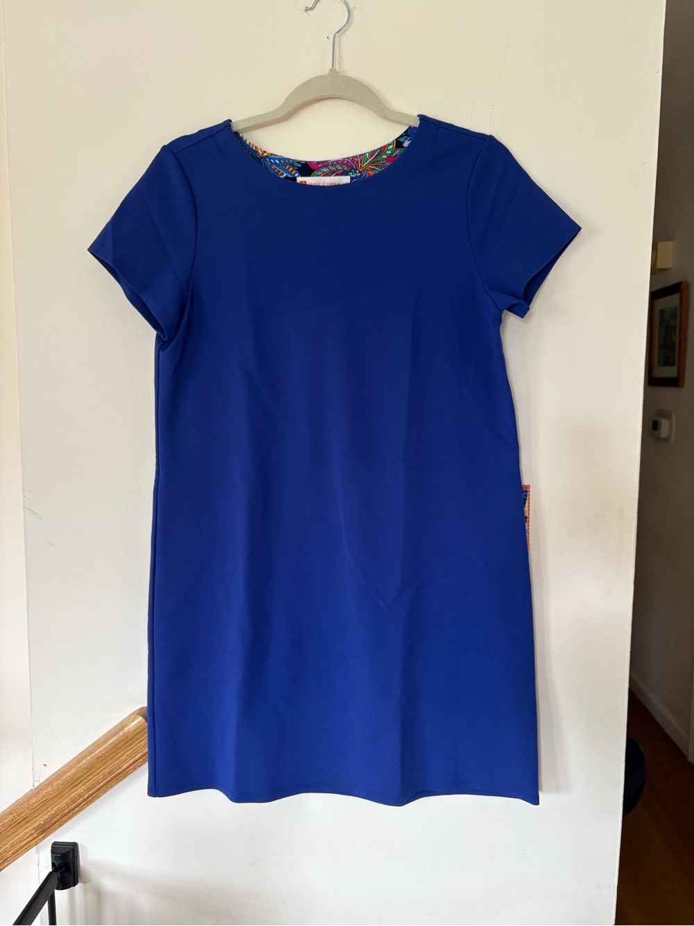Jude Connally Cobalt Blue Short Sleeve Shift Dress